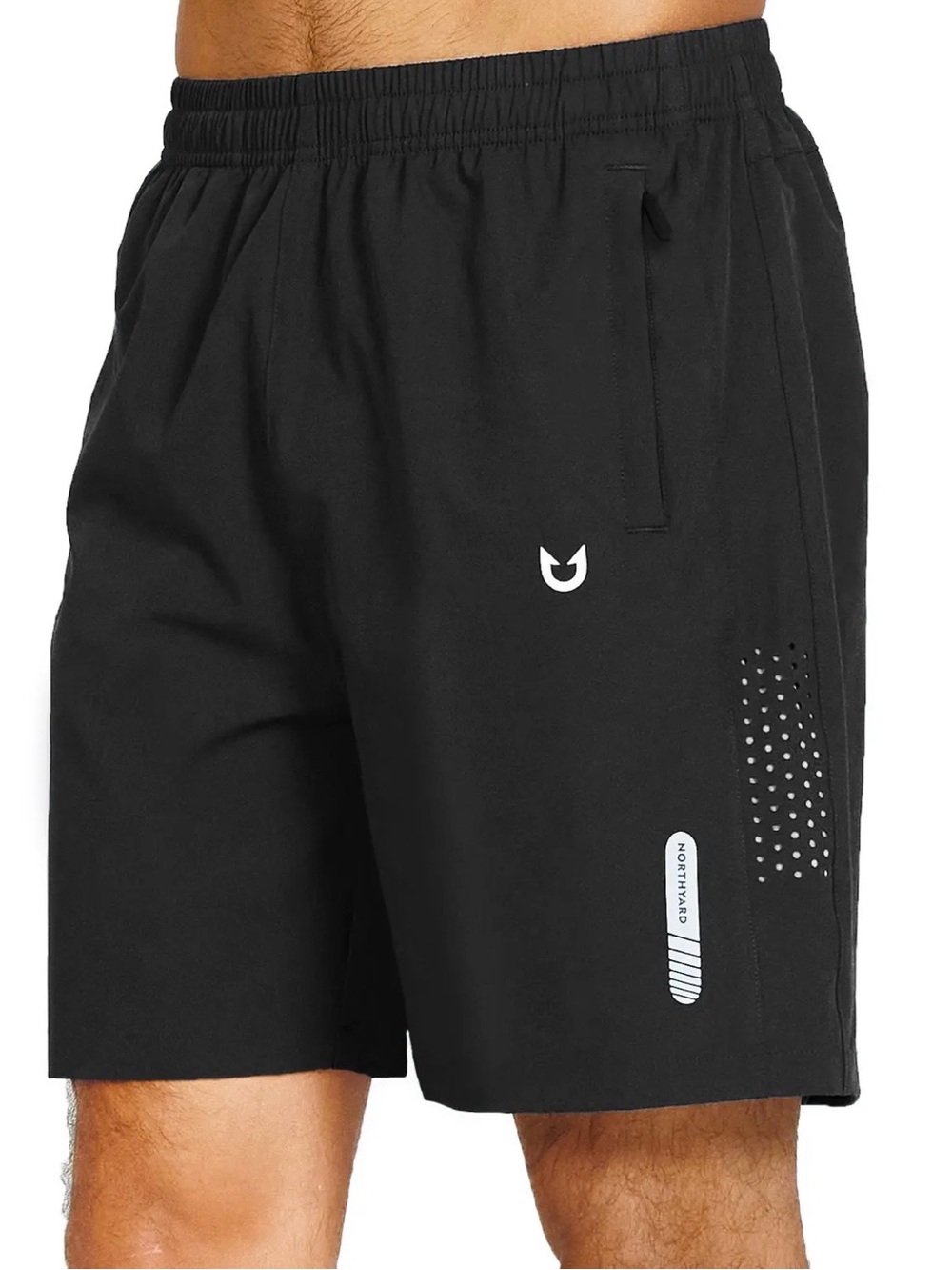 Northward Athletic Workout 7 Inch Gym Shorts with Zipper Pocket for Hiking